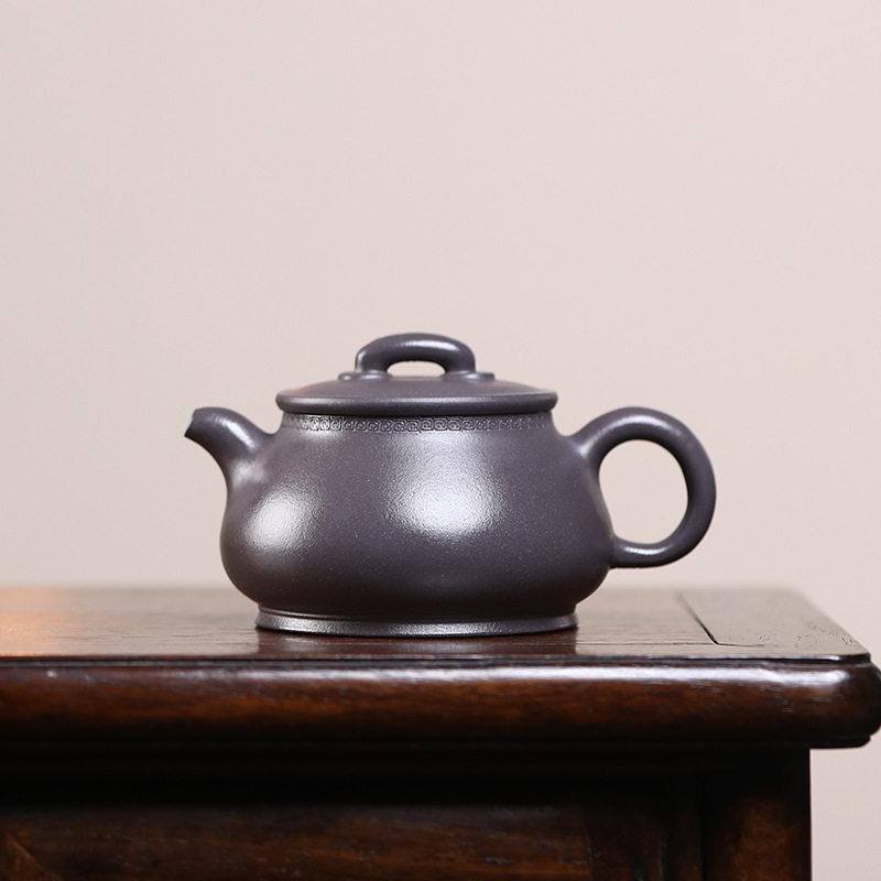 同款热卖紫砂壶手工壶非机车壶宜兴茶具厂家直销原矿天青泥儒相壶