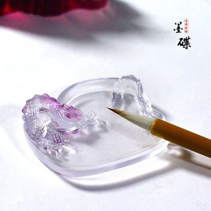 琉璃香炉墨碟笔洗毛笔架文房装饰摆件居家客厅桌面摆放画画调色盘