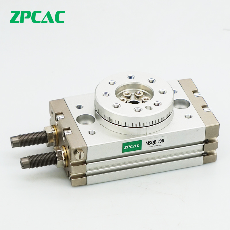 摆台气缸MSQB-10A/20A/30A/50A/70A/100A/200A/R 180度旋转气缸90