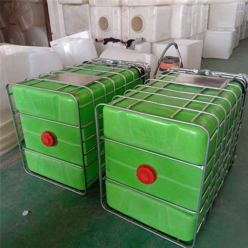 厂家供应全新料1500L吨桶1200升PE塑料吨桶1000升带框架化工桶