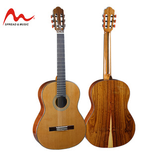 39寸古典吉他红松桑托斯玫瑰木全单吉他正桶亮光木吉他