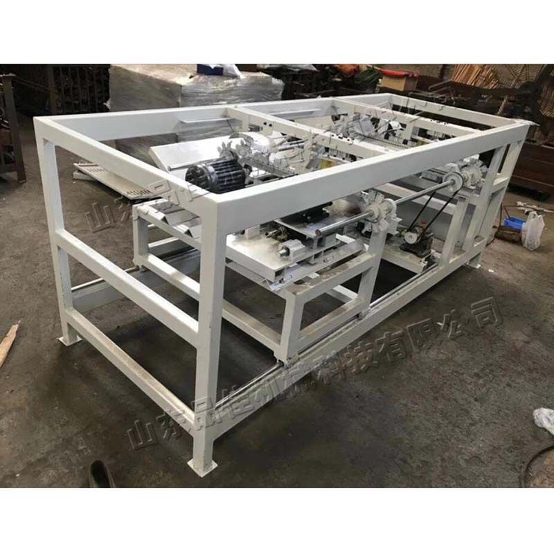 全自动木棒齐头开牙机 工具木把攻丝机 拖把杆扫把杆快速开牙设备