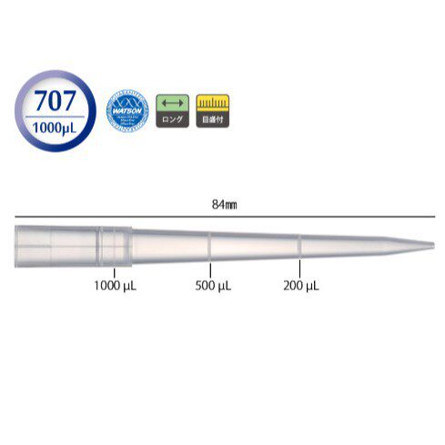 WATSON深江化成110-503C 200 μL 移液器吸头