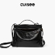 Cuisee 崔氏新款 笑脸包油蜡皮旅行包手提大容量无性别通勤斜跨包