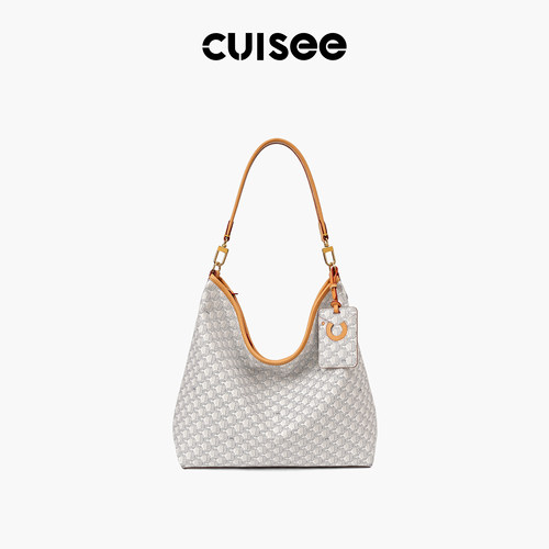 Cuisee/崔氏新款遇见hobo包老花包休闲通勤手提斜挎托特包包女