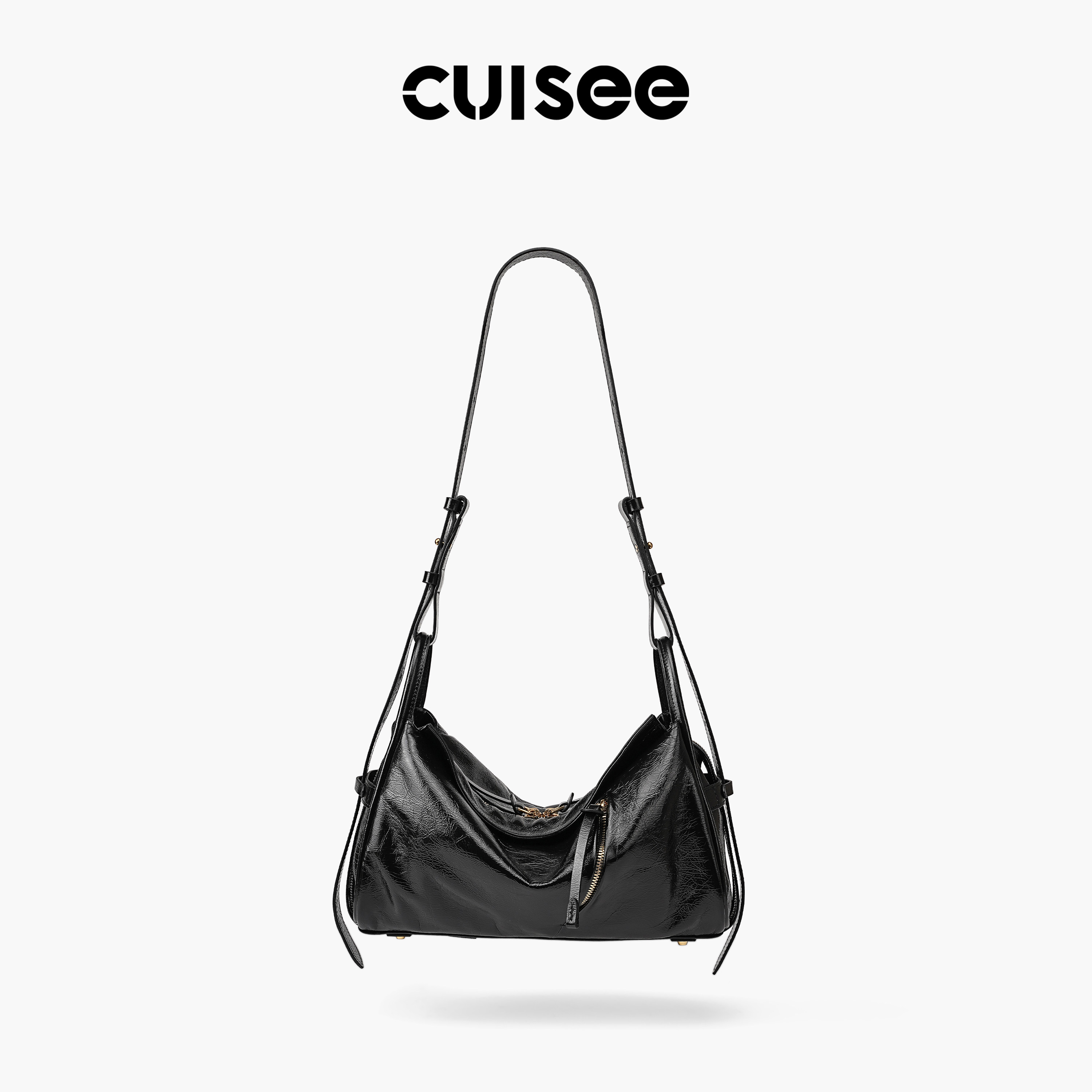 Cuisee/崔氏新款油蜡牛皮机车吐司包斜跨真皮无性别休闲百搭包包,箱包皮具/热销女包/男包,通用款女包,淘宝优惠券,粉丝福利购,淘宝优惠卷