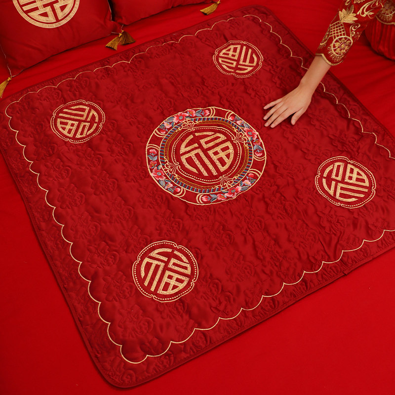 结婚新娘坐福垫女方陪嫁百福跪垫新人喜被子床上红色喜垫婚庆用品,节庆用品/礼品,婚庆跪垫,淘宝优惠券,粉丝福利购,淘宝优惠卷