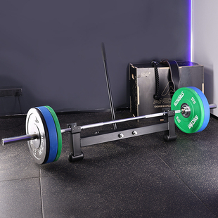 双支撑杠铃换片器专业举重硬拉快速换片装置带撬杠加减杠铃片架子