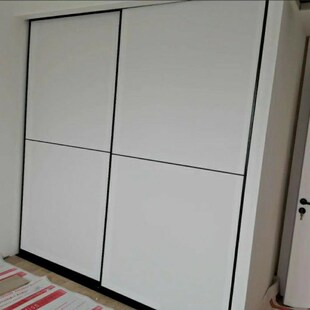 步入式金属衣帽间衣柜推拉门定做梭门简约滑动门墙体移门趟门定制