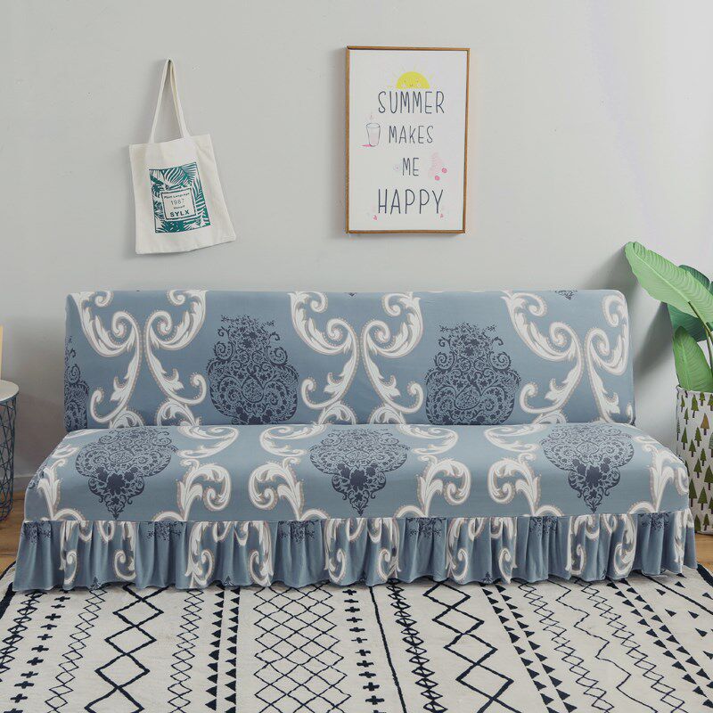 简易裙摆式沙发床套罩无扶手折叠沙发罩弹力1.5米1.8米床套紧包,居家布艺,沙发套,淘宝优惠券,粉丝福利购,淘宝优惠卷