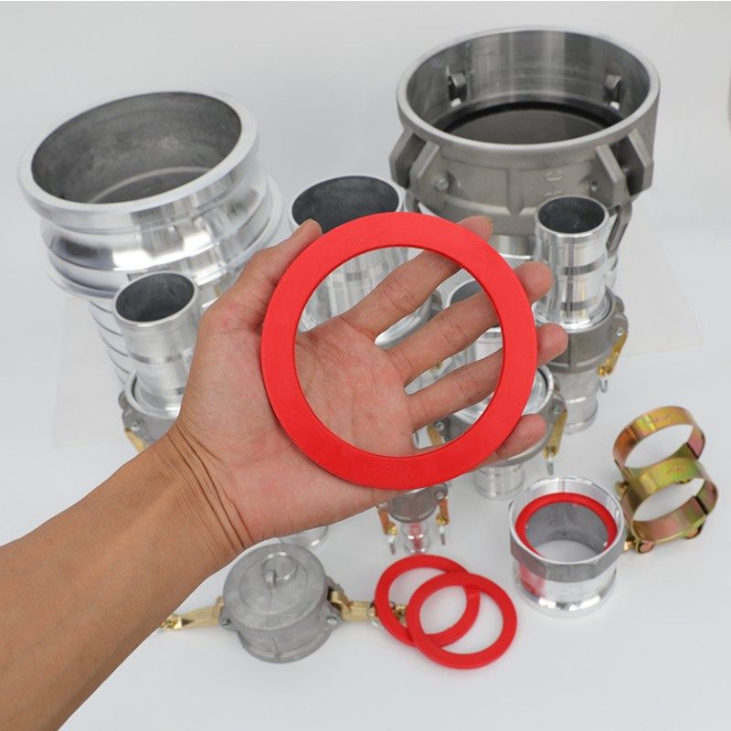 卡接式油管快接扳把式铝合金活接50/65/100内外丝阴阳端接头法兰