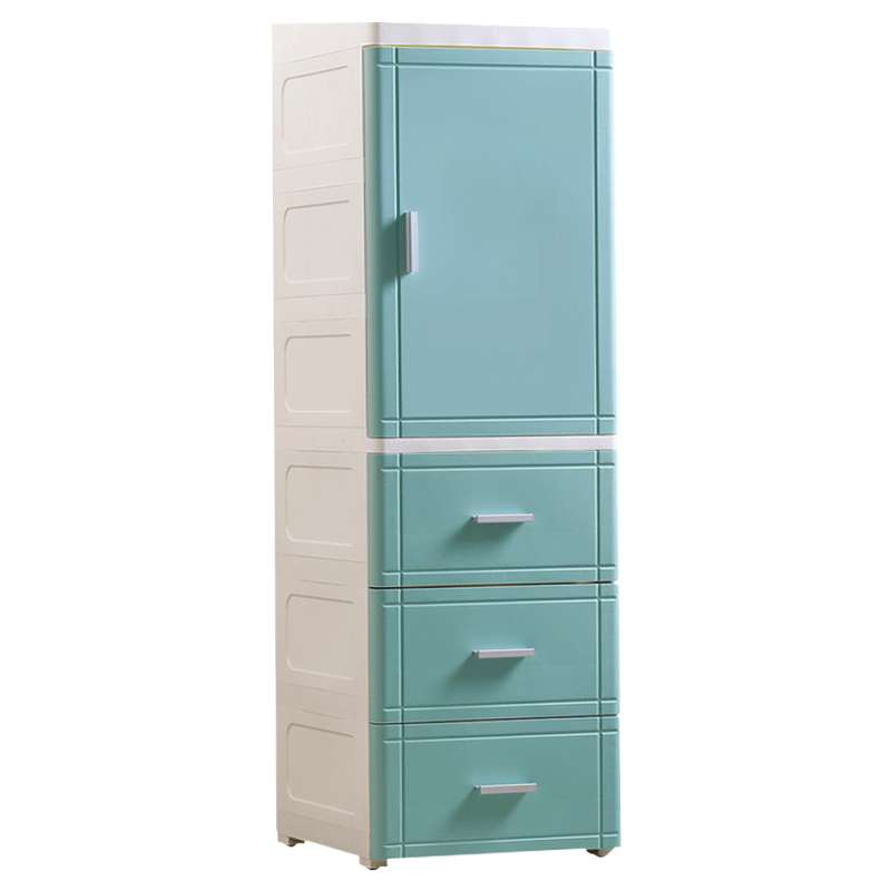 25/35cm夹缝开门抽屉式收纳柜子床头柜塑料厨房储物柜多层整