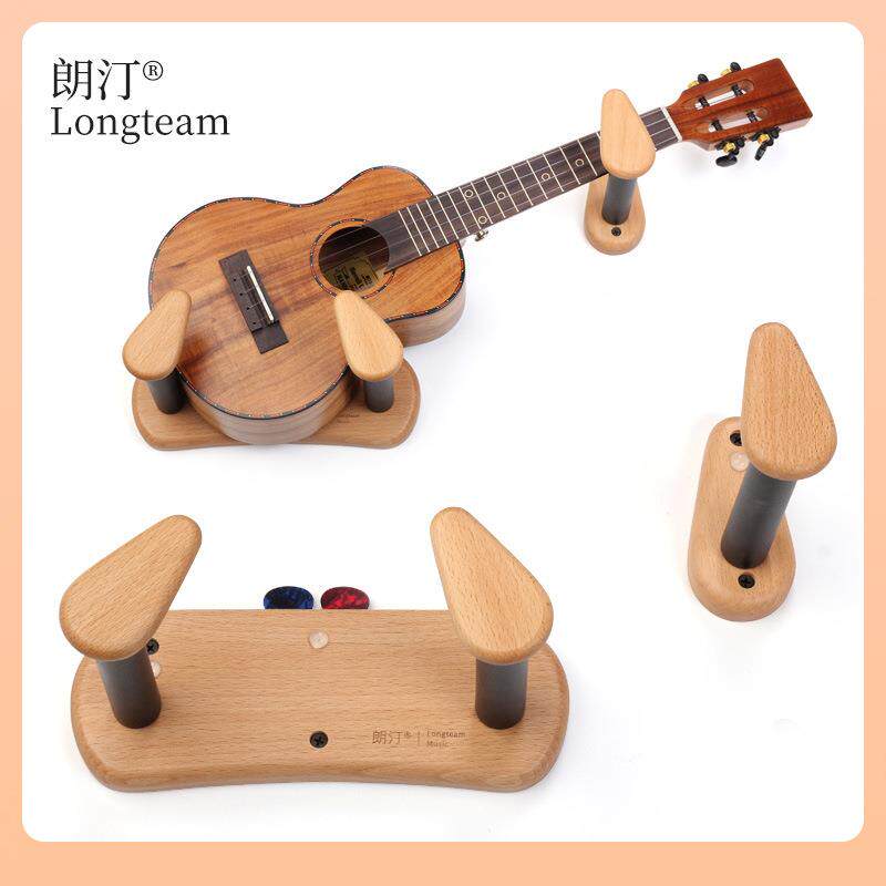 ⇡实木分体式电吉他吊架民谣古典斜挂吊架尤克里里中阮墙壁展示支