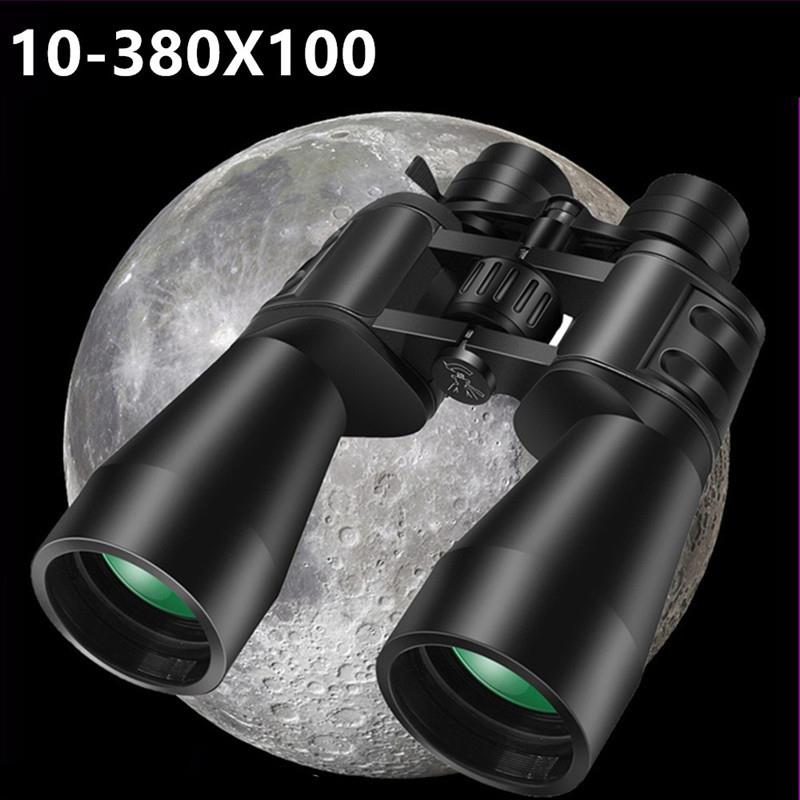 跨境 10-380x100变倍双筒望远镜大物镜高清高倍户外观景望远镜