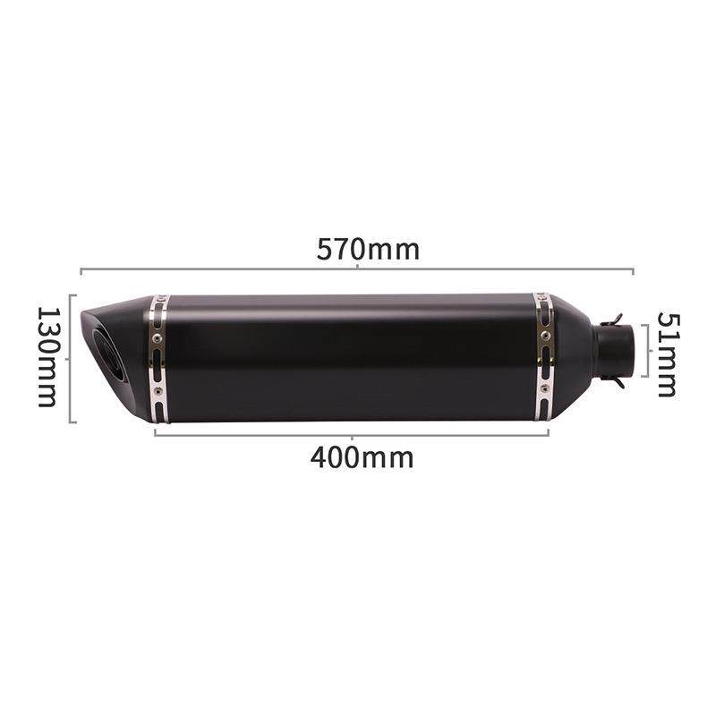 TMAX530春风250赛艇400黄龙600忍者300 R3摩托跑车改装大六角圆尾