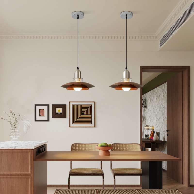 中古风飞碟吊灯PH5餐厅吧台吊灯极简光影复古美式卧室床头书房灯