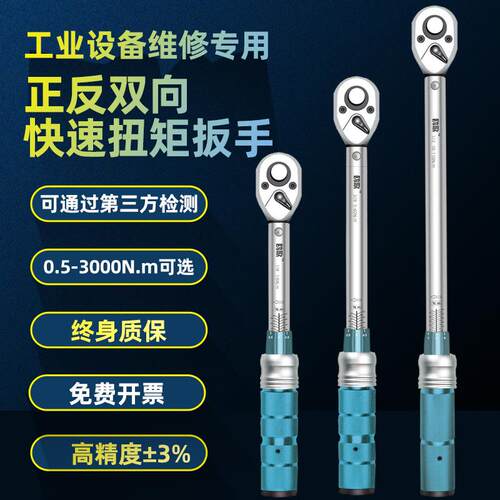 扭力扳手高精度自行车可调式火花塞套装汽车轮胎维修高精扭矩扳手