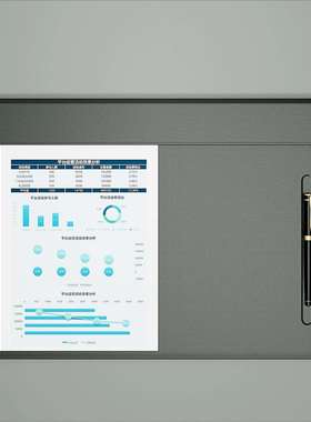 黑色A3皮革写字板办公桌笔槽垫文件夹签约垫商务前台定 制尺寸log