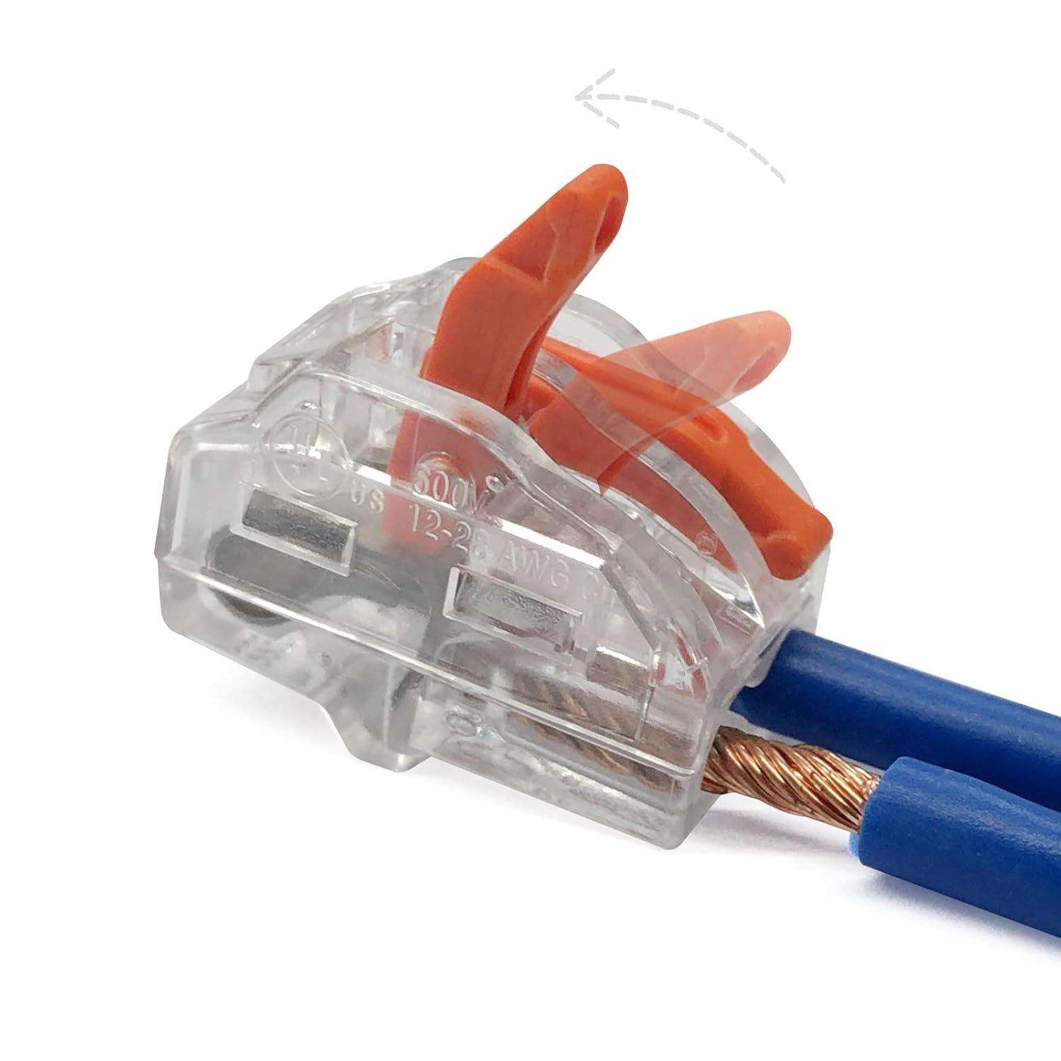 Dicio 杠杆线连接器螺母 UL 认证: 杠杆线连接器 2 端口 100 件