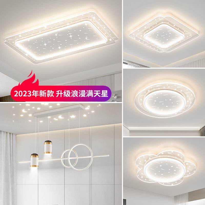 灯具全屋套餐组合2024年流行客厅灯轻奢大灯大气智能家居灯