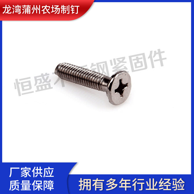 不锈钢沉头十字槽自攻螺丝