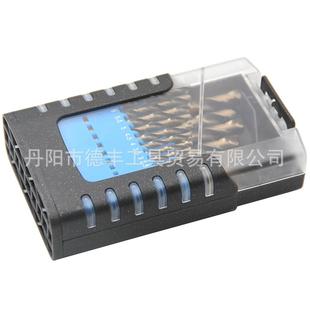 M35高速钢烤黄麻花钻全磨不锈钢开孔含钴电钻头直柄刃具工具组套