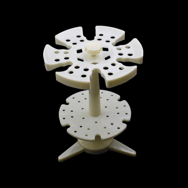 圆盘移液器架6支装 移液枪架 24孔移液管架 刻度吸管架 实验室旋