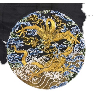 一品文官金色团龙补子刺绣古装戏曲王爷服装