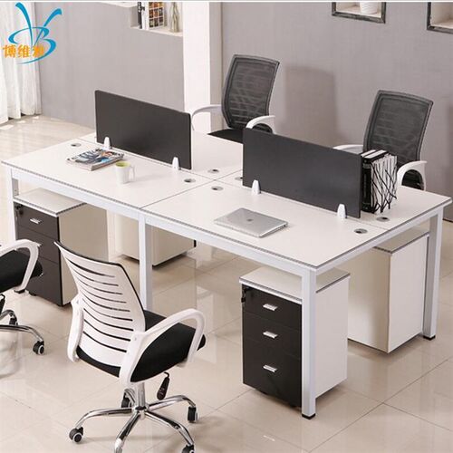 新品职员办d公桌现代简约屏风员工位2/4/6人办公家具桌椅卡座办公
