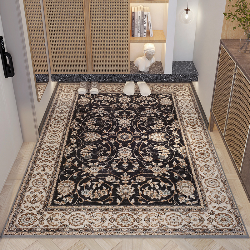 入户门地垫门垫进门防滑脚垫子红色高级感门口玄关地毯家用可裁剪