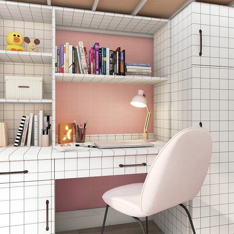 宿舍桌面翻新贴纸改造装饰书桌衣柜改色桌布寝室桌子桌贴墙纸自粘