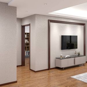 新款孚太竹维基材布卧室客厅电现视背景墙无纤缝壁布新中式代简约