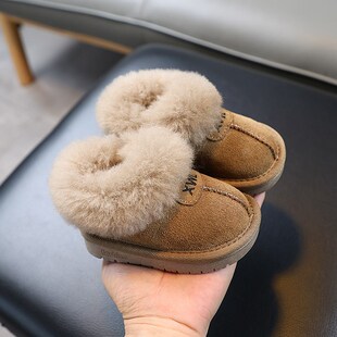 宝宝雪地靴冬季新款加绒加厚婴儿学步鞋子男小童冬鞋保暖女宝棉鞋