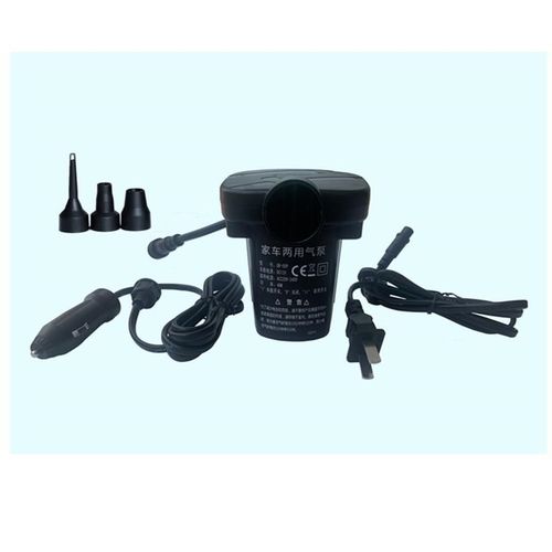 可携式迷你电动气泵游泳池游泳圈充气抽吸气两用气垫牀蓄电池打气