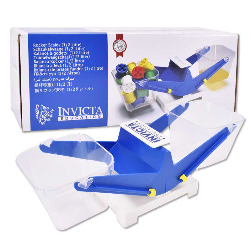 幼教儿童益智科学探索实验玩具幼儿园天平 摇臂称0.5L科学天平