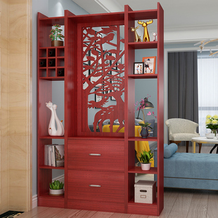 屏风隔断柜玄关柜门厅柜简约现代玄关柜间厅柜酒柜隔断柜双面中式