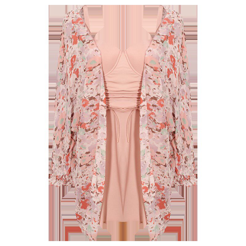 泳衣大码胖mm遮肉分体裙式遮肚显瘦三件套女士新款温泉200斤泳装