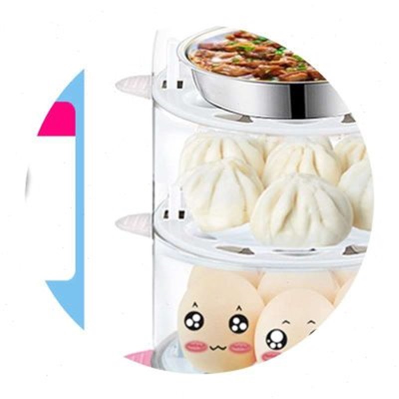 帝禾双层煎蛋煮蛋器自动断电三层型大容量家用煮蛋机实用器蒸蛋机