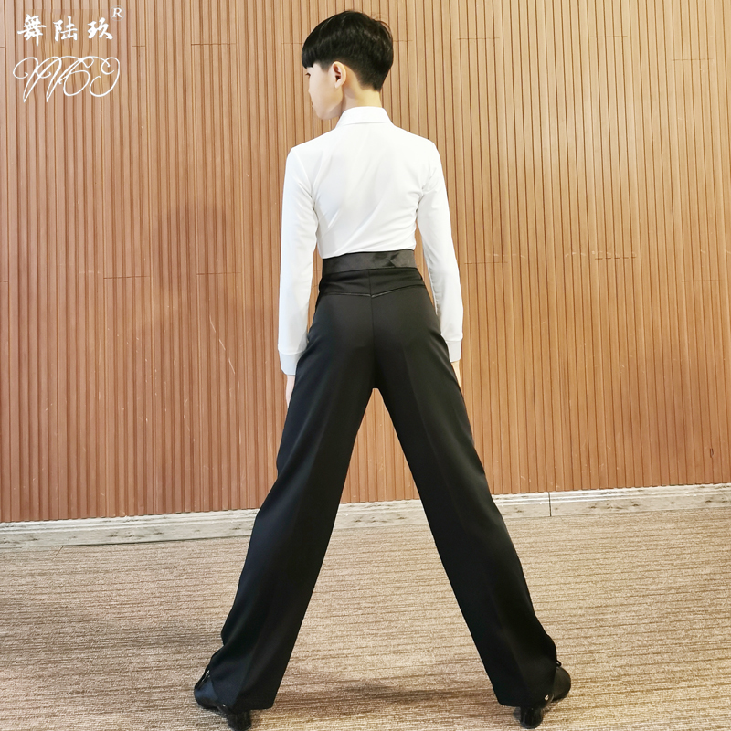 舞69拉丁舞表演服男孩规定服男生少儿拉丁比赛服男童舞蹈标服