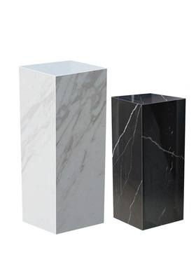简约人造大理石材工艺品展示底座摆件样板间酒店客厅门店落地基座