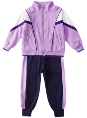 小学生校服春秋装紫色儿童运动会班服三件套英伦风幼儿园园服
