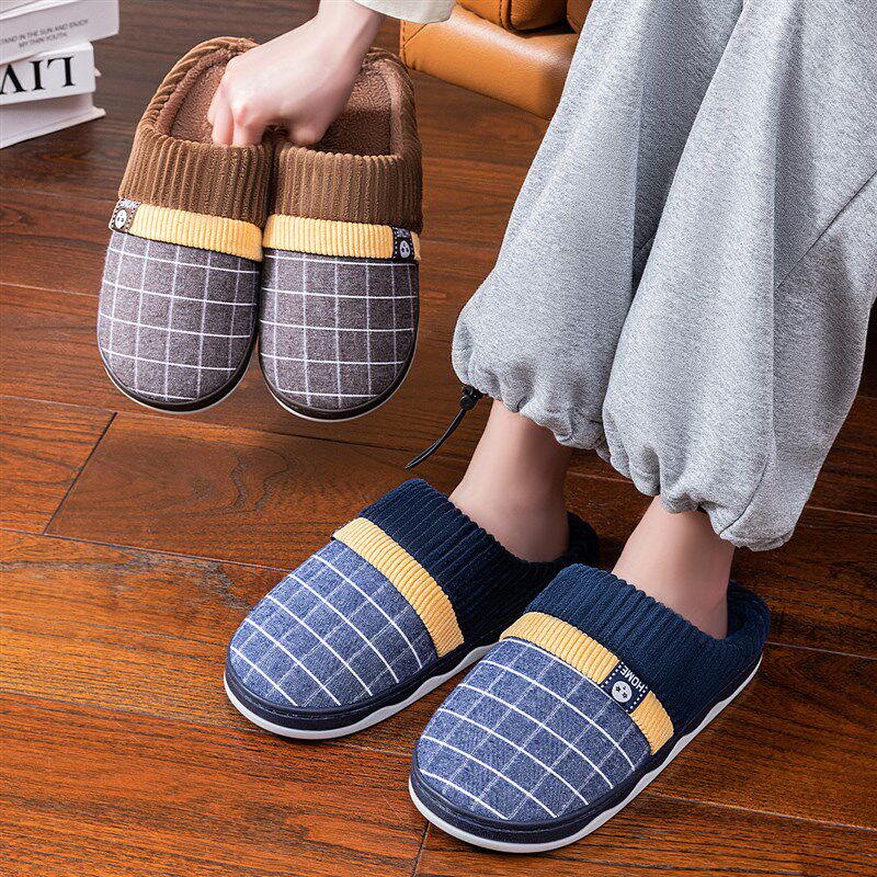 特大码男士棉拖鞋男款冬季室内家居2024新款防滑46家用47保暖拖鞋