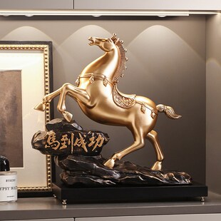 办公室摆件领导马到成功开业礼物工艺品装饰品公司升值礼物