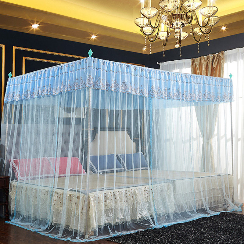 定做宫廷落地大小床拼接蚊帐定制加大加宽L超大榻榻米炕床蚊帐订