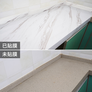 厨房防油贴纸防水自粘p可擦洗防火耐高温墙贴纸灶台台面大理石贴