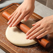 乌檀木擀面杖家用大号擀饺子x皮商用烘焙专用神器实木擀面条擀面