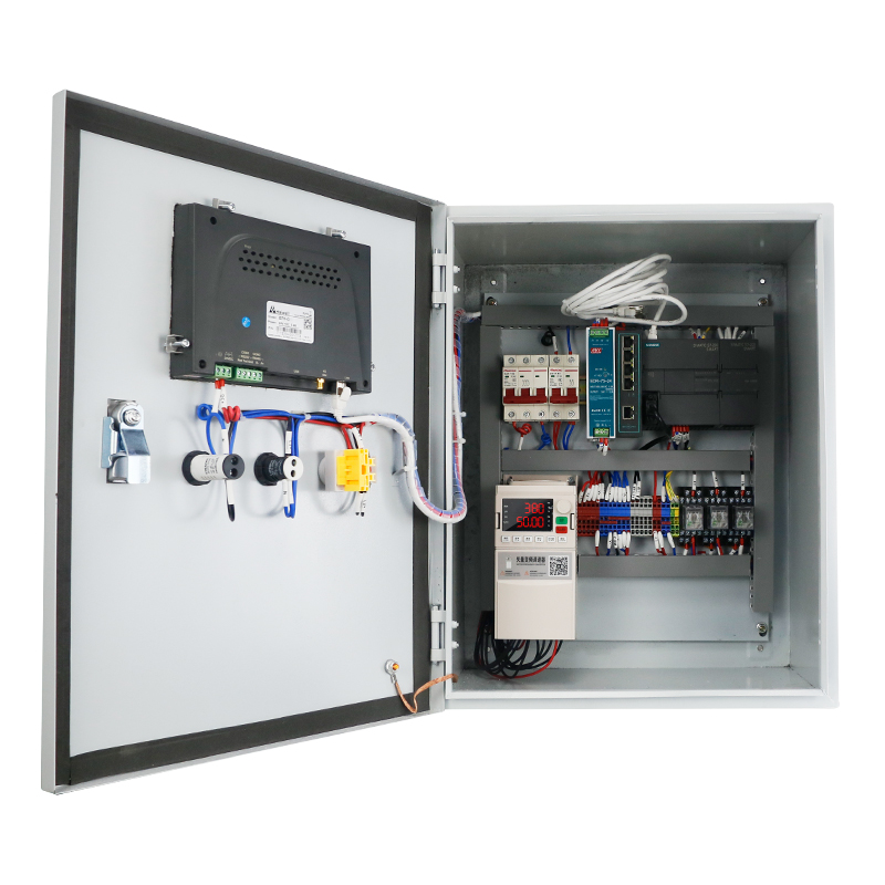 定制PLC控制柜变频器动力箱恒压供水风电机P调速污水处理成套编程