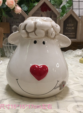 可爱陶瓷存钱罐情侣 创意个性动物生肖摆件储Q蓄罐 儿童生日礼物