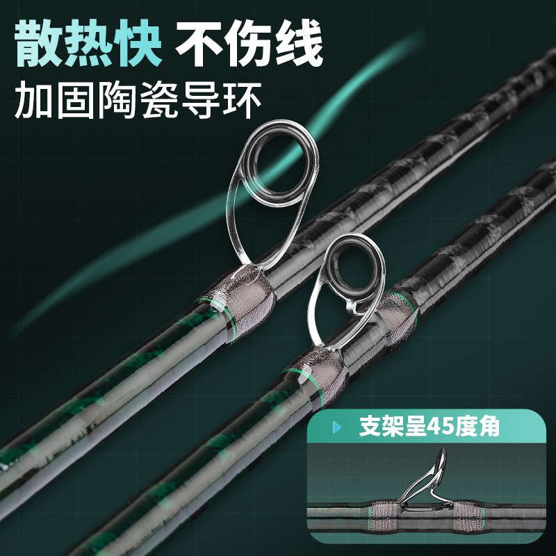 2025新款雷强竿打黑专用u远投路亚竿全套装枪直柄水滴轮XH重雷锚