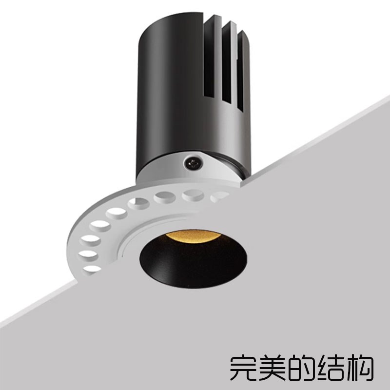 迷你预埋小射灯嵌入式led天x花灯全光谱防眩无边框筒灯客厅无主灯